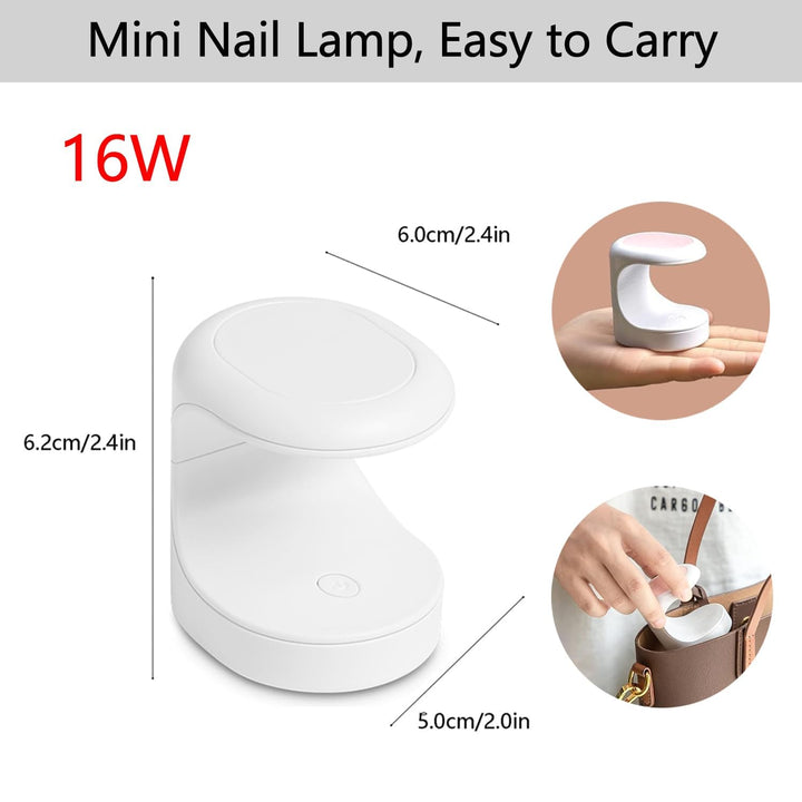 16W nail portable LED dryer 
