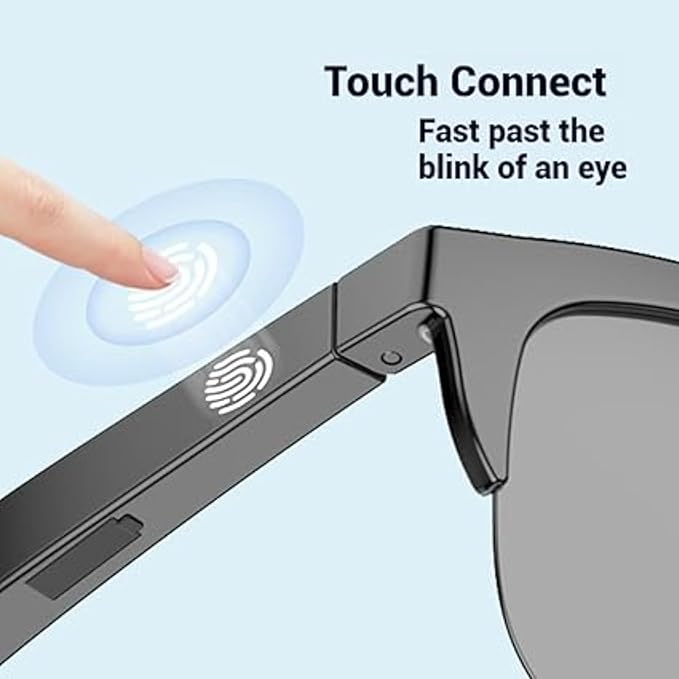 Smart glasses with one touch connect