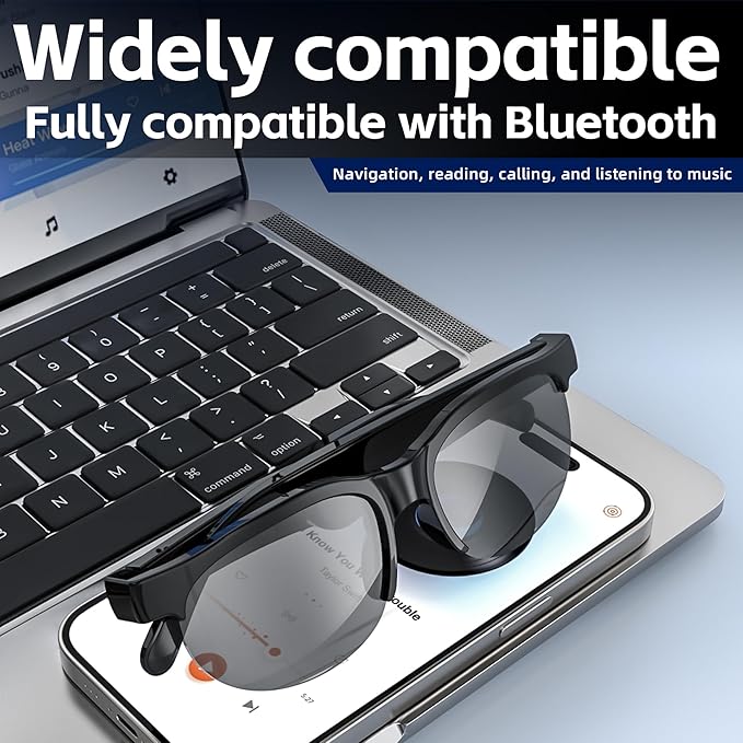 Music compatible bluetooth sunglasses
